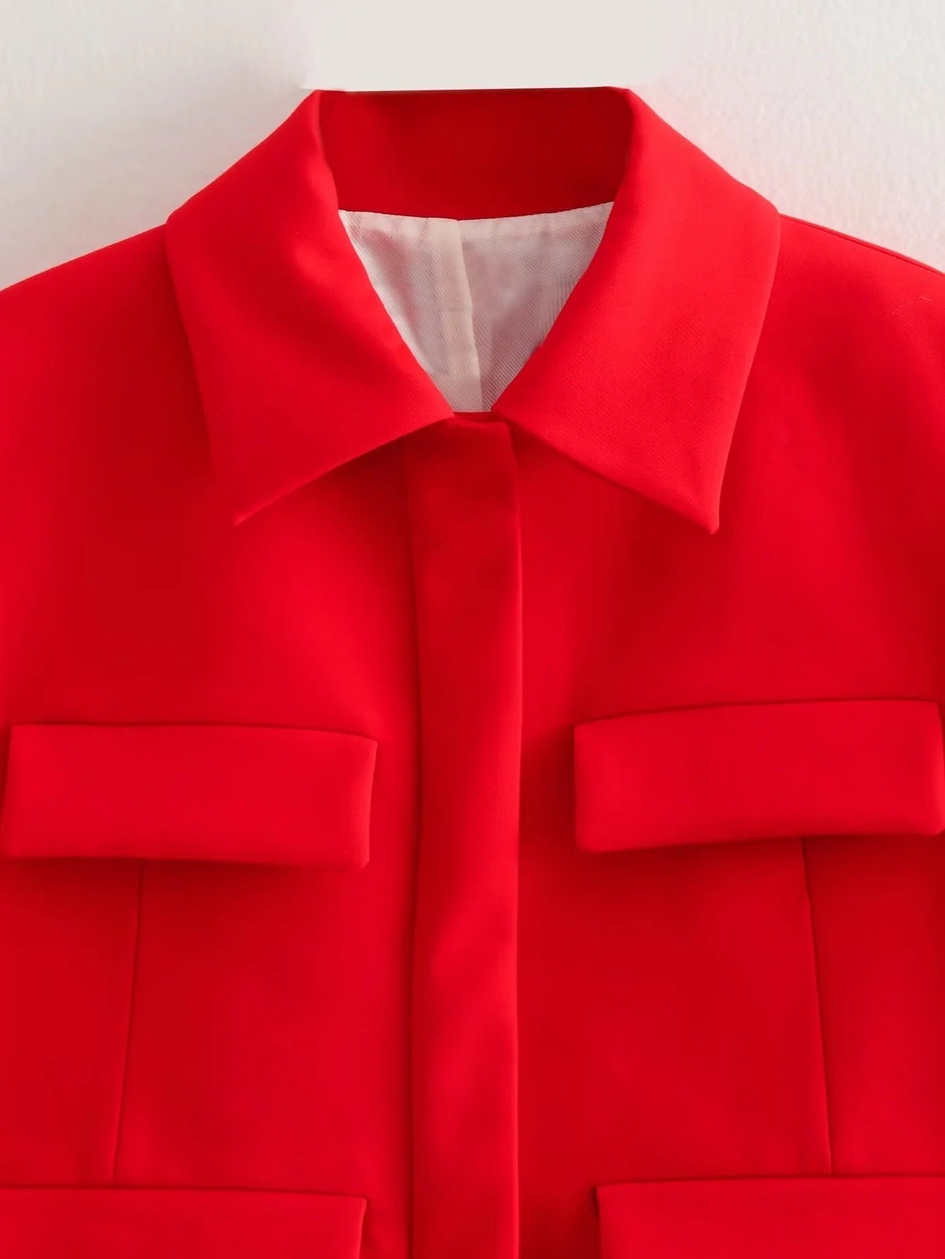 Flip Pocket Casual Women's Clothing Polo Collar Long Sleeve Suit Coat - Bellarte Enchanté Flip Pocket Casual Women's Clothing Polo Collar Long Sleeve Suit Coat